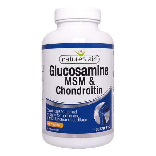 Natures Aid Glucosamine MSM & Chondroitiin 180 Tabs