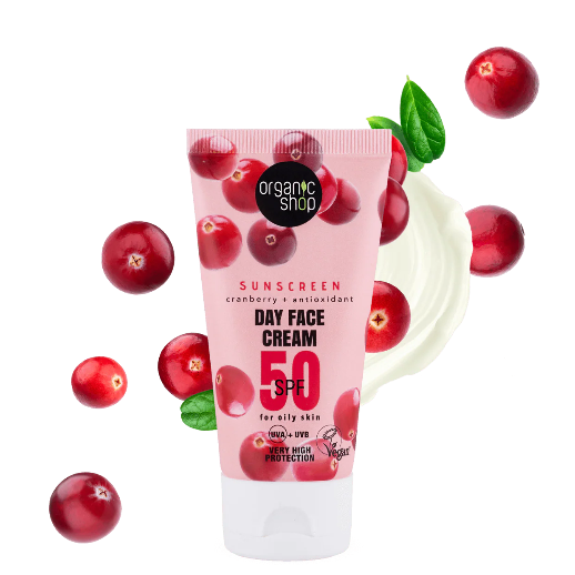 Organic Shop day cream  SPF 50 for oily skin 50ml