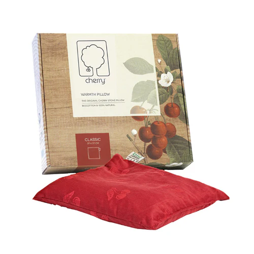 Inatura Cherry Cherry Stone Warmth Pillow Square