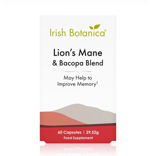 Irish Botanica Lion's Mane & Bacopa Blend 60 Capsules
