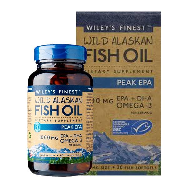 Wiley's Finest Wild Alaskan Fish Oil Peak EPA 30 capsules