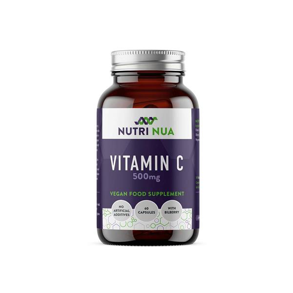 Nutri Nua Vitamin C 500mg with Bilberry 60 capsules